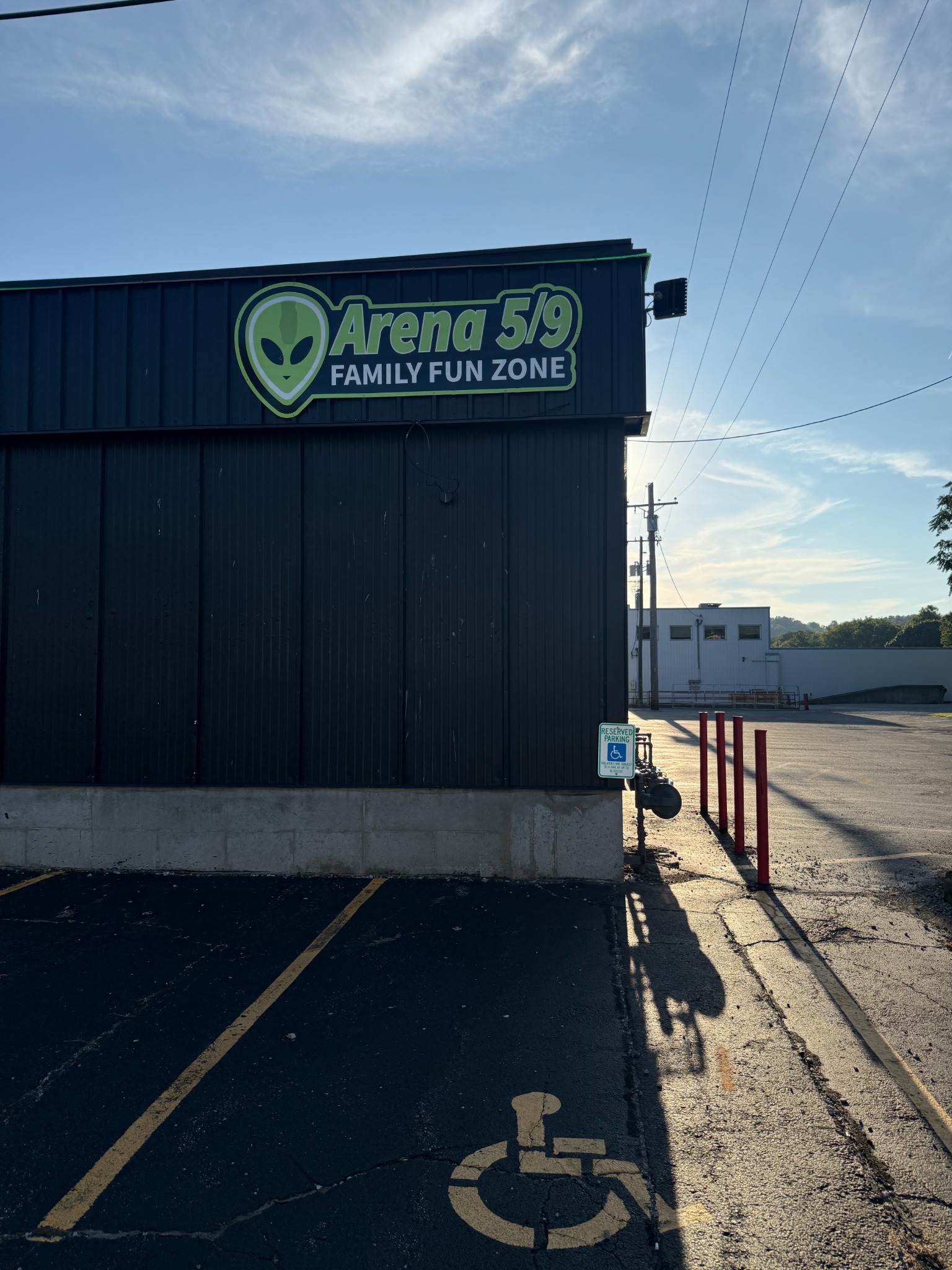 Arena 5/9 Family Fun Zone entrance in West Harrison Indiana