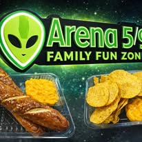 Snacks available at Arena 5/9 Family Fun Zone