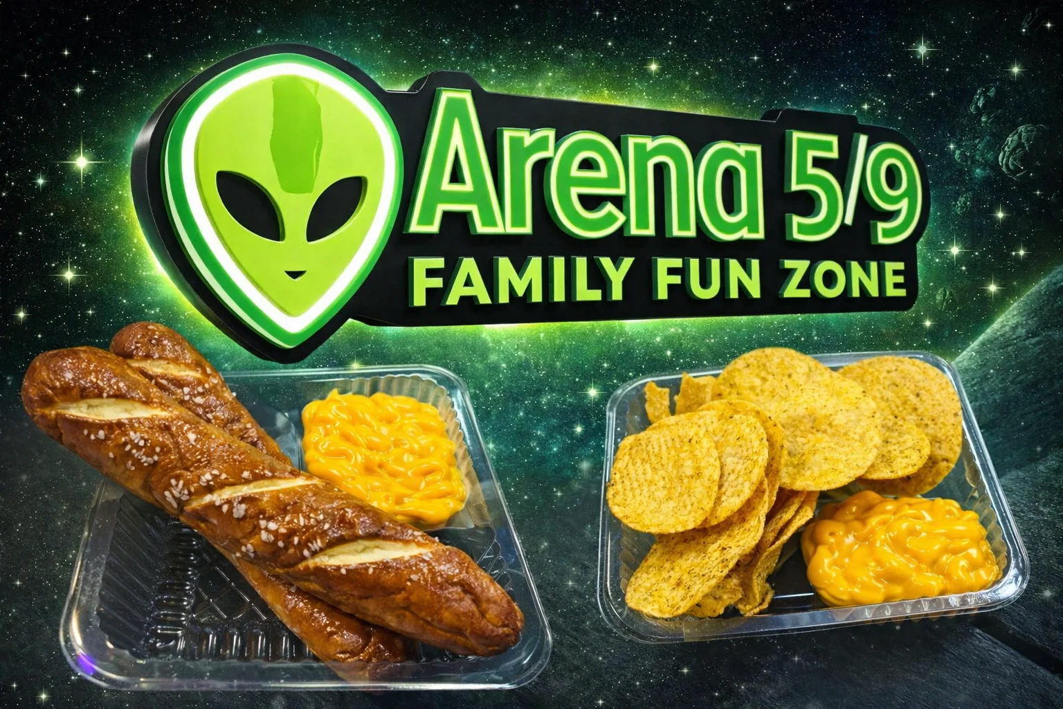 Food available at Arena 5/9