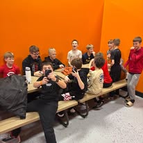 Young laser tag player getting ready for a mission at Arena 5/9